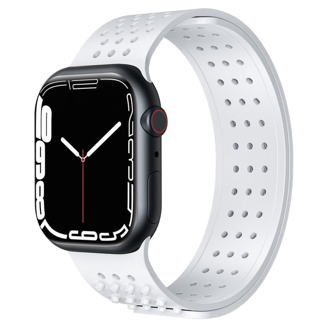 LEIXIUER Sport Correa de silicona Compatible con Apple Watch Band 41mm 45mm 40mm 44mm 42mm 38mm,correa de reloj Apple Watch transpirable Pulseras deportivas Pulsera iWatch Series 7 6 5 4 3 2 1 SE LEIXIUER Apple watch band 42mm 44mm 45mm