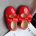 thumbnail image 6 of Kiplyki Toddler Shoes Baby Girls Cute Fashion Bow Hollow Out Non-slip Small Leather Princess Shoes, 6 of 6