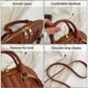 thumbnail image 3 of El bolso de hombro portátil con rombos de color sólido es adecuado para viajes diarios y para fiestas., 3 of 5