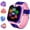 Pink, variant on Photo game touch screen children's smart watch with music player, SOS, camera, alarm clock
