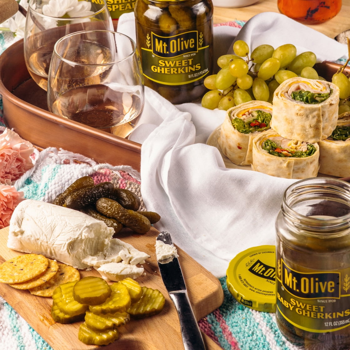 (12 pack) Mt. Olive Sweet Gherkin Pickles - 16 fl oz jar