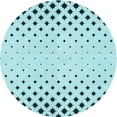 thumbnail image 1 of Ahgly Company Machine Washable Indoor Round Transitional Electric Blue Area Rugs, 5' Round, 1 of 7