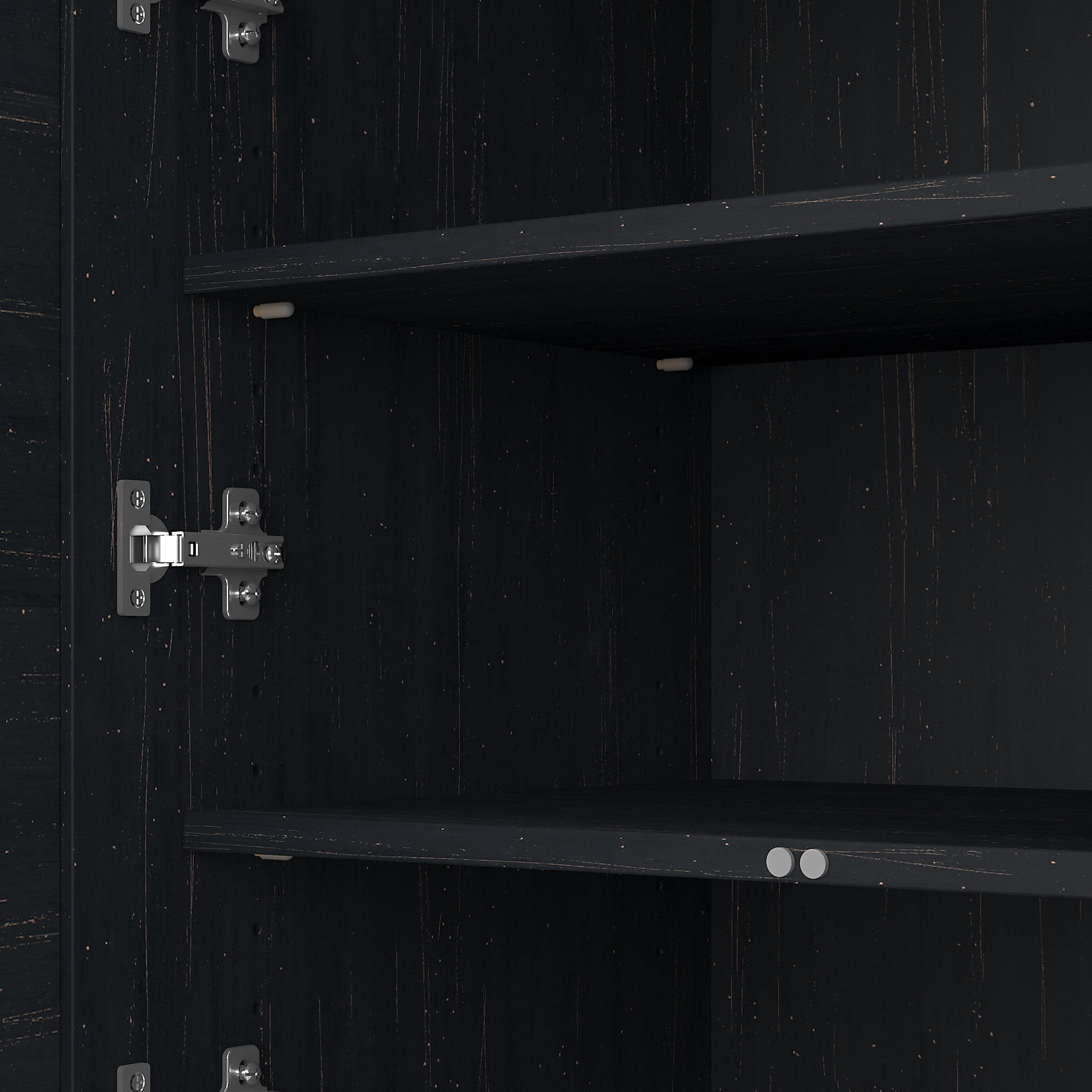 Fairview Storage Cabinet with File Drawer in Black and Cherry - Engineered Wood