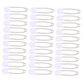 thumbnail image 4 of OUNONA 50pcs Scarf Pin White Plastic Diaper Fastening for Baby Shower Invitations, 4 of 7