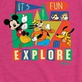 thumbnail image 3 of Disney - Mickey & Friends - It's Fun To Explore - Toddler & Youth Girls Short Sleeve Graphic T-Shirt, 3 of 5