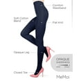 thumbnail image 3 of MeMoi Women's Brooklyn Flat Knit Cotton Blend Sweater Tights - Womens - Female, Q1/2, Navy, 3 of 12
