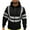 Black, variant on Men's Safety Reflective High Visibility Long Sleeve Shirts with Hood Class Construction Work Shirts Black M(M)