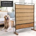 thumbnail image 4 of 3 1/2 ft Short Freestanding Screen - Burnt Bamboo, 4 of 7
