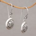 thumbnail image 2 of NOVICA Sterling silver dangle earrings, 'Denpasar Moonbeams', 2 of 5