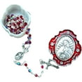 thumbnail image 3 of Catholic Silver Linked Rosary Set – 3mm Beads, 14.25" Length, Metal Keepsake Gift Box with Enamel Inlay – Perfect First Communion Gift - Lady of Guadalupe, 3 of 4