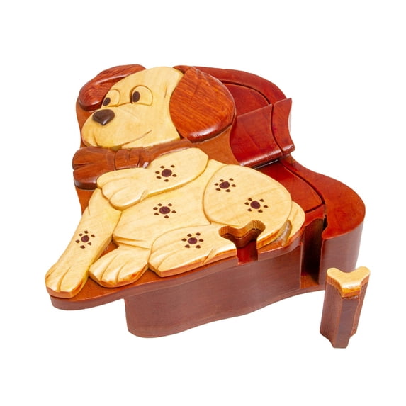 Trinket Box Jewelry Box-Dog 2" (5.8 см) Wooden Organizer Box Best Gift Idea Jewelry Storage Box