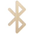 thumbnail image 1 of Bluetooth Symbol Wood Shape Unfinished Piece Cutout Craft DIY Projects - 4.70 Inch Size - 1/8 Inch Thick, 1 of 7