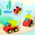 thumbnail image 5 of KEINXS 4PCS Friction Powered Cars, Push and Go Toy Trucks Construction Vehicles Toys Set for 1-3 Year Old Baby Toddlers Beach Dump Truck, Early Educational Toys, 5 of 6