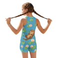 thumbnail image 2 of Psesaysky Otter Lotus Leaf Girls Tankini Two Piece Swimsuits Bathing Suits for Girls Round Neck Swim Tank Top and Drawstring Bottoms for 6-15Y, 2 of 7