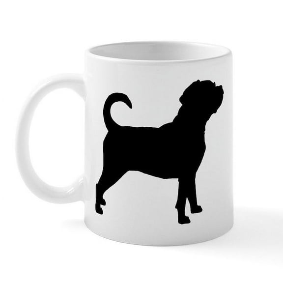 CafePress - Puggle Dog Mug - 11 oz Ceramic Mug - Novelty Coffee Tea Cup