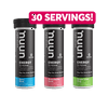 Nuun Energy Electrolyte Drink Enhancer Mixed Flavor Tablets with Caffeine, B Vitamins and Ginseng, Three, 10 Count Tubes