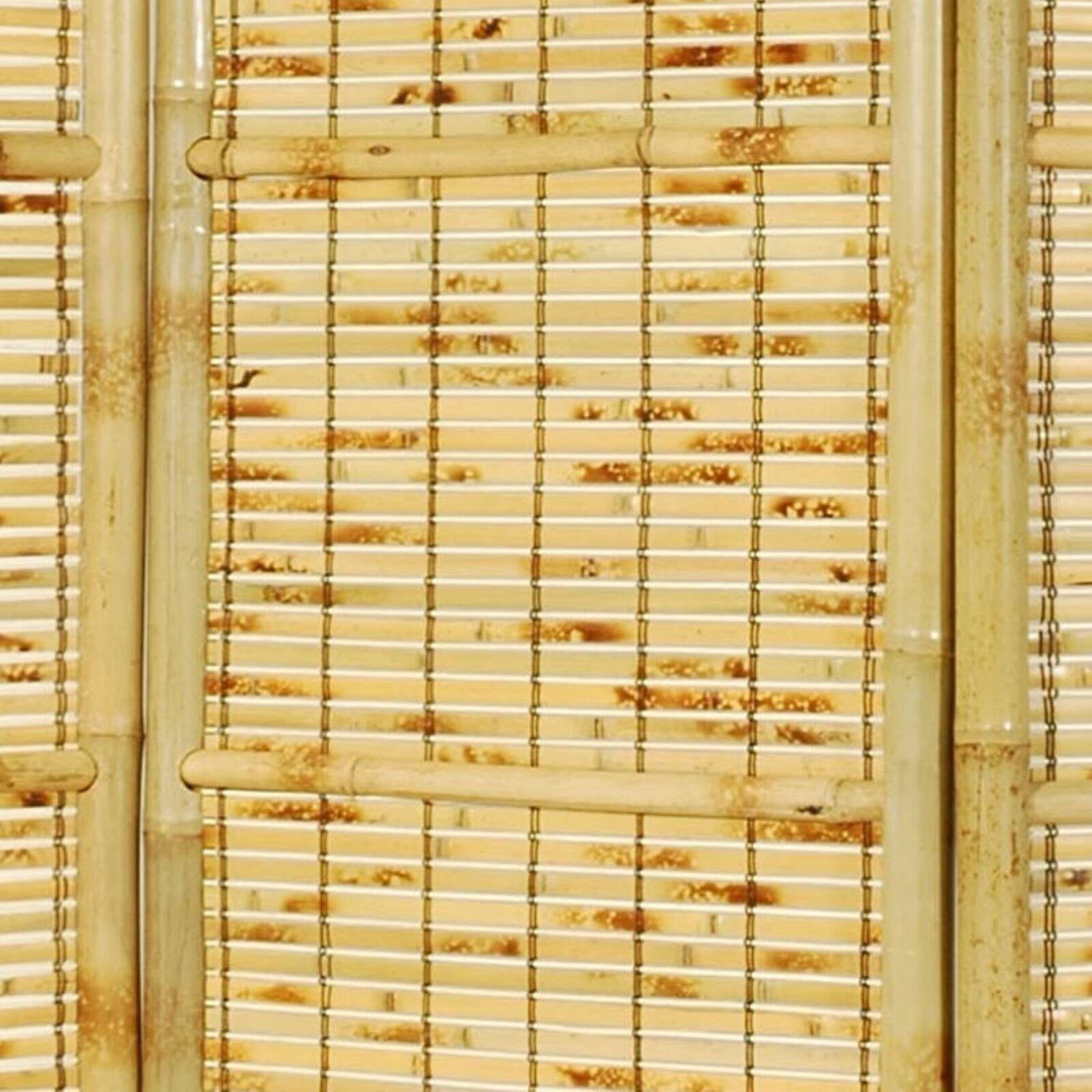 Oriental Furniture 6 ft. Tall Burnt Bamboo Shoji Screen - 3 Panel