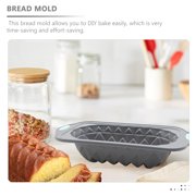 Hukitchen Silicone Loaf Pan for Bread Cake Meat Pie Baking Mold Non-Stick Convenient Kitchen Bakeware