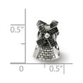 thumbnail image 3 of Fancy Bead White Sterling Silver Themed 13.64 mm 8.18 Reflections Windmill Bead, 3 of 3