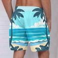 thumbnail image 4 of WAVSUF Summer Drawstring Short Pants Mens Elasticity Shorts Multicolor Size L, 4 of 4