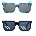 thumbnail image 1 of GHSDFBB 2 Pcs Lunettes de Protection UV Pixel 8 Bits pour Gamer Adultes Enfants Fêtes, 1 of 4
