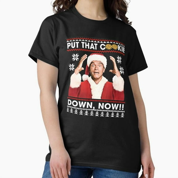 Put That Biscuits Down Now Funny Holiday Jingle All The Way Quote G10178 Unisex T-Shirt, Up to Size 5XL