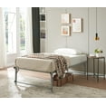 thumbnail image 2 of Kings Brand Furniture Amara Twin Size Trundle Bed Frame Platform (Grey), 2 of 4