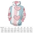 thumbnail image 2 of Pastel Hearts Stripes Stars Pattern Men's Women New Sweatshirt Hoodie Men's Plus Size Sweatshirt Hooded Sweatshirt 3d Printed Street Men's Cloth, 2 of 6