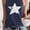 Dark Blue, variant on MORTTIC Women's Casual Crew Neck Tank Top Summer Star Print Sleeveless Tee Vest