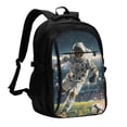 thumbnail image 1 of Easygdp Astronaut Soccer Field Print USB Travel Laptop Backpack,Travel Laptop Backpack with USB Charging Port for Women Men, 1 of 7
