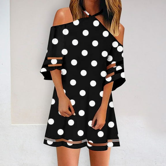 AXXD Sundress,A-line Daily Tank Short Sleeve Round-Neck Club Dresses for Women(Available in Plus Size)