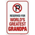 thumbnail image 1 of Funny No Parking Sign, No Parking Reserved For Greatest Grandpa Sign, 24x36 Corrugated Plastic, 1 of 1