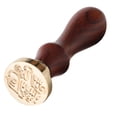 thumbnail image 1 of Sello antiguo, mango de madera europeo, sello de madera antiguo, sello de cera, grado profesional, 1 of 9