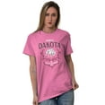 thumbnail image 4 of Cute North Dakota Peace Garden Floral Women's Graphic T Shirt Tees Brisco Brands X, 4 of 6