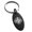 Black, variant on Stainless Steel Aztec Unity Rune Engraved Small Oval Charm Keychain Keyring