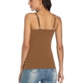 thumbnail image 4 of Sociala Women's Shelf Bra Tank Top Adjustable Wide Strap Cotton Camisole Casual Wear, 4 of 5