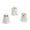 White, variant on Halloween Decorations Indoor, Set of 3 4.1in Cute Ceramic Ghosts with Inner LED Light Up, Halloween White Ghost Figurines for Mantel, Shelf & Tabletop Decor(Included Battery)