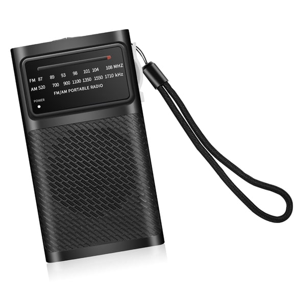 AM FM Portable Pocket Radio Battery Operated Digital Tuning Loud Speaker