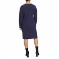 thumbnail image 3 of Jessica Simpson Womens Long Sleeve Fleece Dress Blue Large, 3 of 3