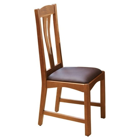 loon peak lewistown genuine leather upholstered dining chair set of 2