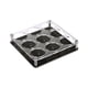 thumbnail image 2 of Bandeja para vasos de vidrio Estante para tazas de cóctel Soporte para encimera Taza de café Estante para tazas de agua Agujeros redondos Soporte para , 9 hoyos negro, 2 of 8