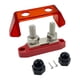 thumbnail image 3 of Bloque de distribución de energía doble con barra colectora, herrajes de montaje para bloques de terminales marinos M10 Rojo, 3 of 7