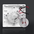 thumbnail image 4 of Time Switch Home Timer Switch Kitchen Mechanical Timer Switches Sockets Cover Timer Switch 86mm Light Switch 220V White 60 minutes, 4 of 5