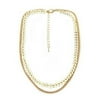 Brand New Fashion Chain Choker Two Layers Necklaces Fishbone Airplane Shape Gold Necklace For Women Flat Chain Jewelry