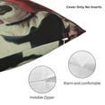 thumbnail image 5 of Terrifier Square Pillow Case Pillow Holder Soft Decorative Pillow Sham Cushion Cases Pillowcase 16"X16", 5 of 7