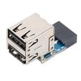 thumbnail image 3 of Accesorios Adaptador De Puerto De Expansión Extendido USB2.0 De 9 Pines A 2 Puertos Accesorios Para Equipos Informáticos, 3 of 7