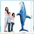 thumbnail image 3 of Juguete inflable para piscina con forma de tiburón ILEISURELY, extra grande, 2 m, 3 of 7