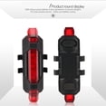 thumbnail image 2 of fastboy 1/2/3/5 Bike Tail Light Multi Lighting Modes Plastic Sturdy Rear Lamps Safety Outdoor Waterproof Cycling Warning Lights Household Riding Red 1 Pc, 2 of 6