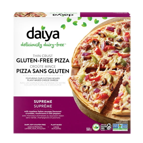 Daiya pizza suprême sans produits laitiers et sans gluten 550 g