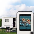 thumbnail image 2 of Psesaysky Aztec RV Door Window Shade Cover, Sea Turtle HibiscusCamper Sunshade Privacy Screen Window Cover, 17.3x26 inches，Travel Trailer Motorhome Sun Shade RV Accessories, 2 of 7